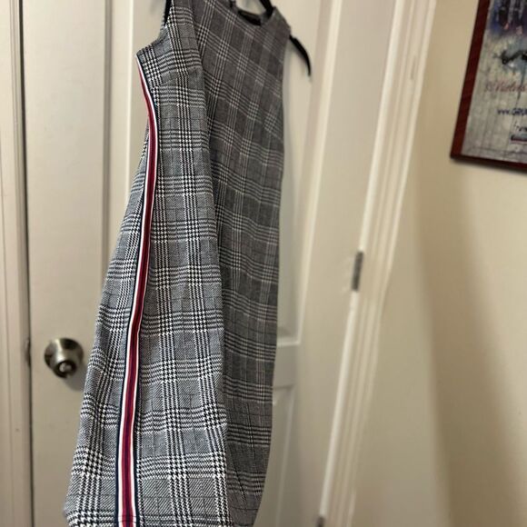 Banana republic plaid dress with side stripe size 0 - Picture 3 of 7